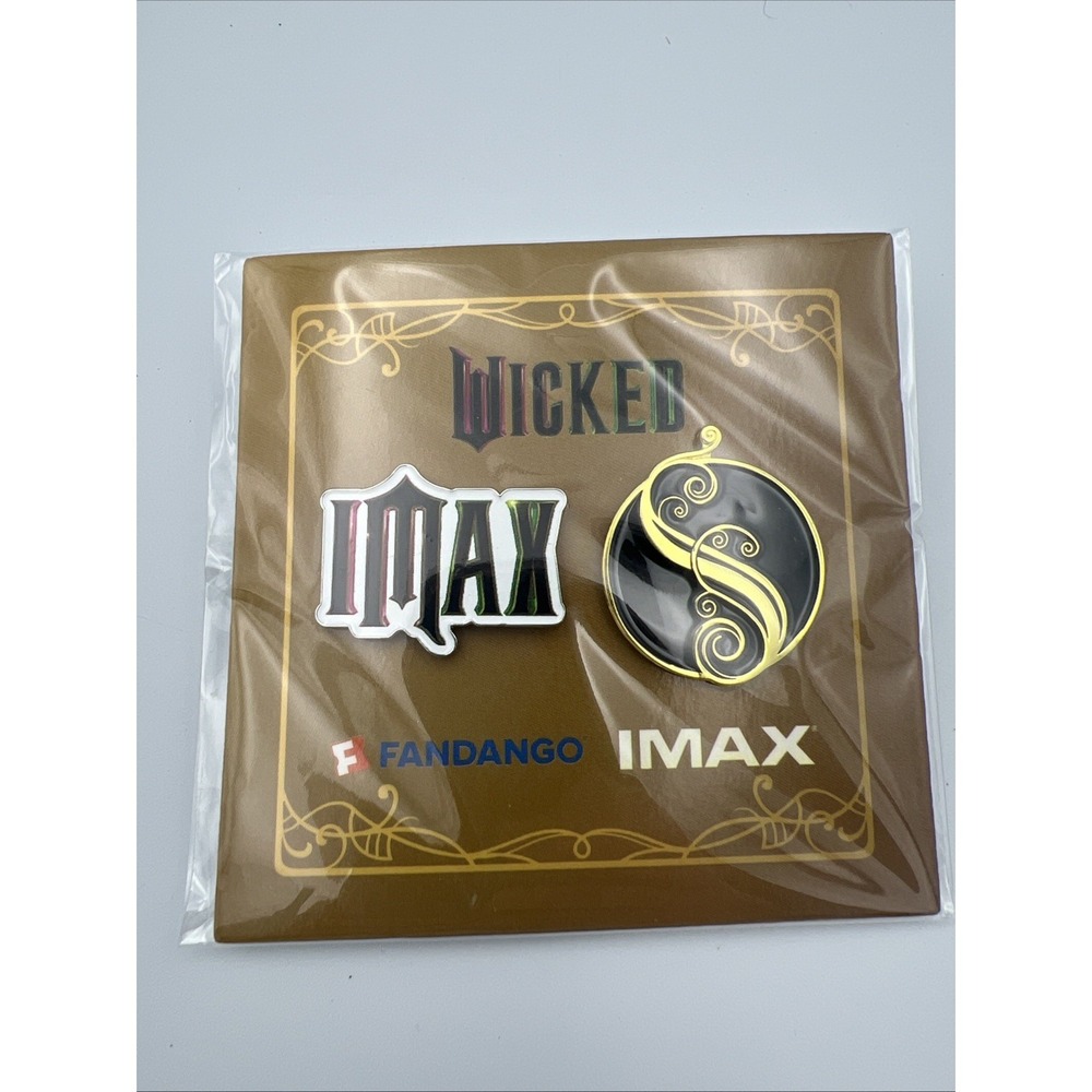 2024 Wicked Movie Black Shiz Pin and IMAX Pin Fandango Musical Broadway